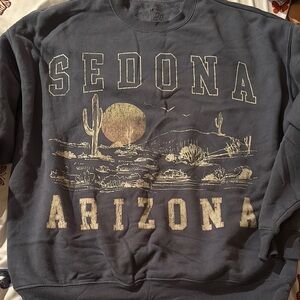Blue Arizona Desert Scene Sweatshirt